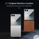 AZNS til Samsung Galaxy Z Flip8 Champion Edition etui PU-læderbeklædt TPU telefonbeskyttelsescover