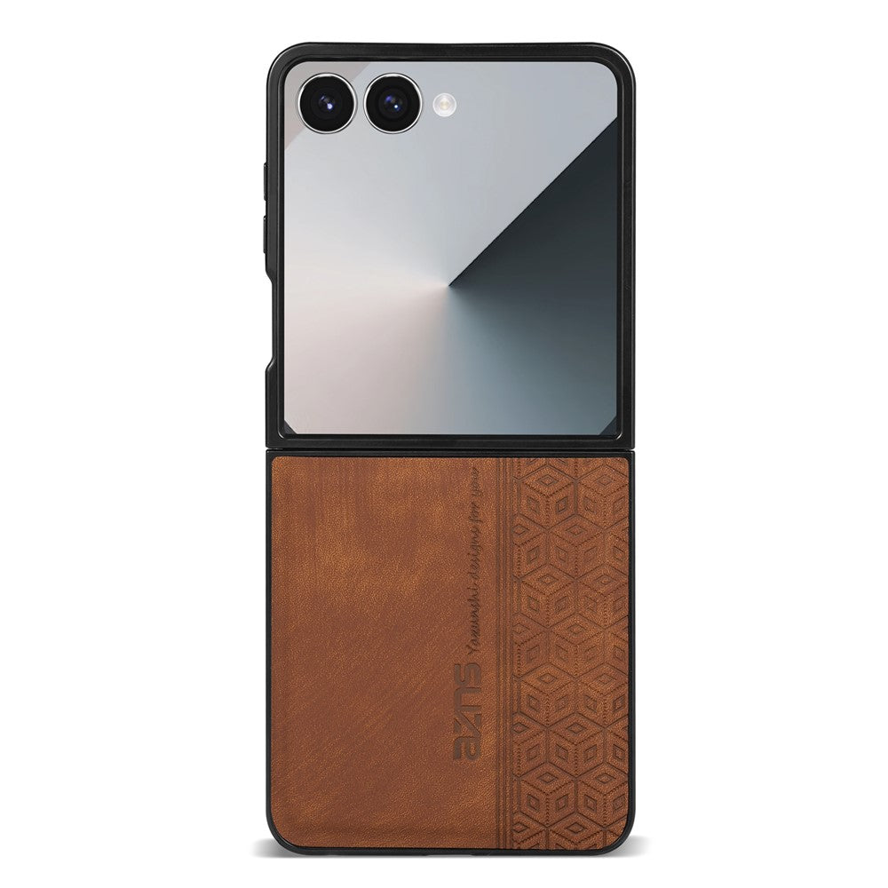 AZNS til Samsung Galaxy Z Flip8 Champion Edition etui PU-læderbeklædt TPU telefonbeskyttelsescover
