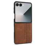 AZNS til Samsung Galaxy Z Flip8 Champion Edition etui PU-læderbeklædt TPU telefonbeskyttelsescover