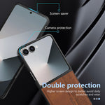 AZNS til Samsung Galaxy Z Flip8 Champion Edition etui PU-læderbeklædt TPU telefonbeskyttelsescover