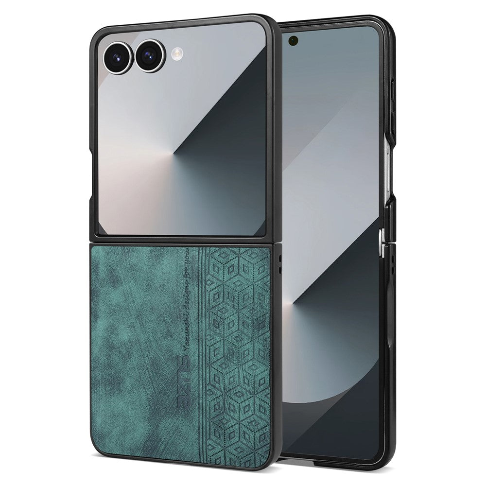 AZNS til Samsung Galaxy Z Flip8 Champion Edition etui PU-læderbeklædt TPU telefonbeskyttelsescover