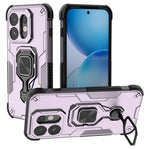 For Oppo Reno16 5G (Global) Case Rotatable Ring Kickstand PC + TPU Shockproof Phone Cover