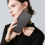 BETOPNICE 006 til iPhone 15 Pro Cover RFID Blokerende Pung Stand Læder Telefoncover med Håndrem
