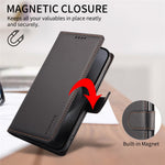 BETOPNICE 006 til iPhone 15 Pro Cover RFID Blokerende Pung Stand Læder Telefoncover med Håndrem