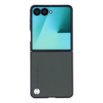 X-LEVEL Til Samsung Galaxy Z Flip8 Cover Kulfibertekstur PU Læder + PC Telefoncover