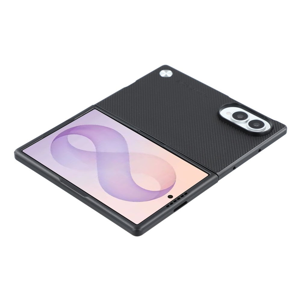 X-LEVEL For Samsung Galaxy Z Fold8 Case Carbon Fiber Texture PU Leather + PC Phone Cover