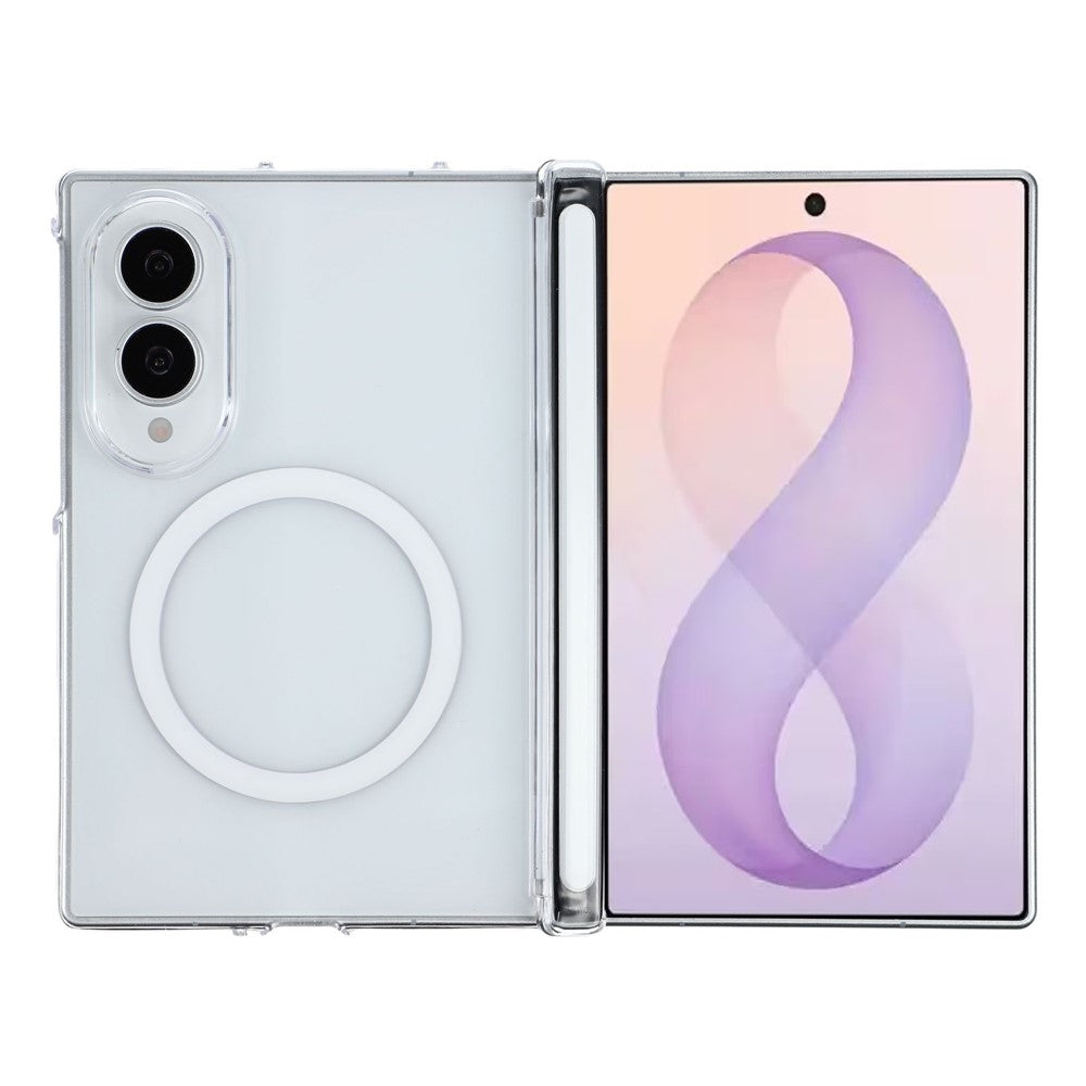 X-LEVEL for Samsung Galaxy Z Fold8 Magnetic Case Hinge Protection Crystal Clear PC Phone Cover