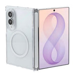 X-LEVEL for Samsung Galaxy Z Fold8 Magnetic Case Hinge Protection Crystal Clear PC Phone Cover