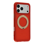 JAUCASE til iPhone 18 Pro Max / 17 Pro Max Cover Magnetisk Stander Bølgetekstur PC + TPU Airbag Hjørnebeskyttelse Telefoncover med Kameraknap