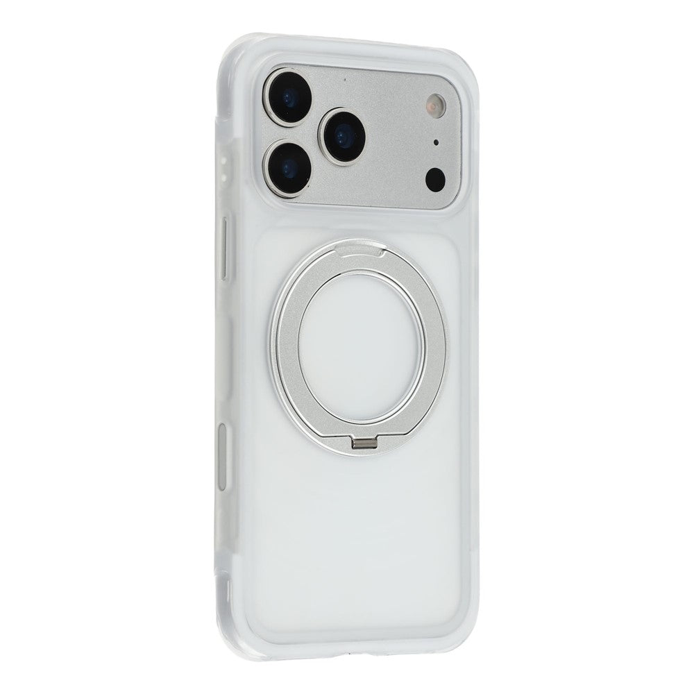 JAUCASE til iPhone 18 Pro Max / 17 Pro Max Cover Magnetisk Stander Bølgetekstur PC + TPU Airbag Hjørnebeskyttelse Telefoncover med Kameraknap
