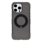 JAUCASE til iPhone 16 Pro Max cover magnetisk kickstand bølgetekstur PC + TPU airbag hjørnebeskyttelse telefoncover med kamerakontrolknap