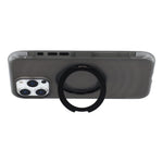 JAUCASE til iPhone 16 Pro Max cover magnetisk kickstand bølgetekstur PC + TPU airbag hjørnebeskyttelse telefoncover med kamerakontrolknap