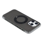 JAUCASE til iPhone 16 Pro Max cover magnetisk kickstand bølgetekstur PC + TPU airbag hjørnebeskyttelse telefoncover med kamerakontrolknap