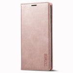 LC.IMEEKE For Samsung Galaxy S23+ Drop-proof PU Leather Folio Flip Case Wallet Stand Magnetic Auto-absorbed Cell Phone Cover