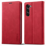LC.IMEEKE For Samsung Galaxy S23+ Drop-proof PU Leather Folio Flip Case Wallet Stand Magnetic Auto-absorbed Cell Phone Cover