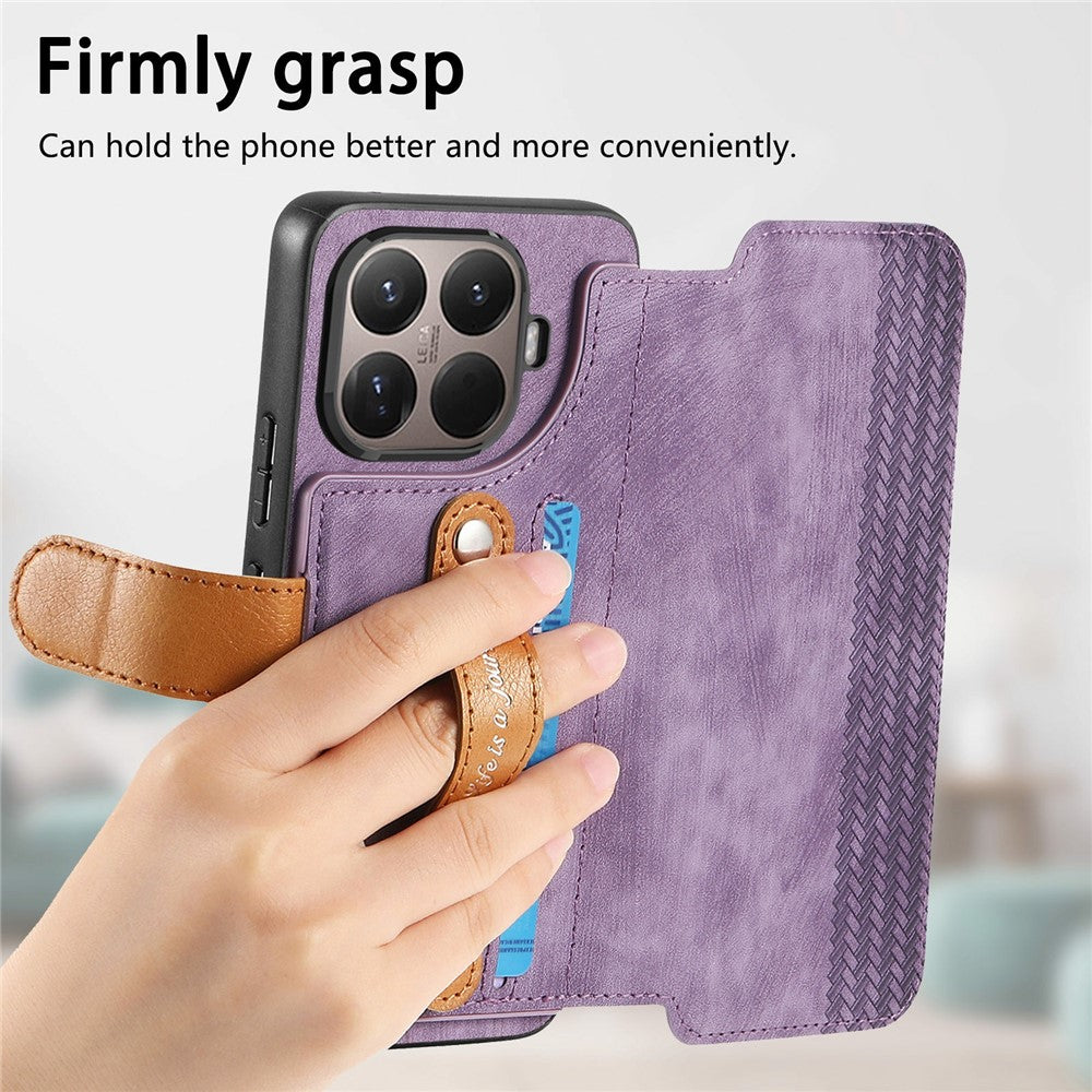 For Xiaomi 17T Case Vintage Leather RFID Blocking Wallet Phone Cover with Tempered Glass Screen Protector