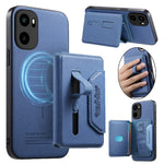 Magnetiskt fodral för OnePlus Ace 6 5G / Ace 6T 5G / 15R 5G, PU-läder + PC + TPU reptåligt bakstycke med avtagbar korthållare