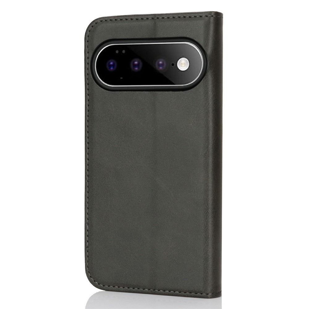 For Google Pixel 11 Pro XL Case PU Leather Calf Textured Magnetic Closing Smart Phone Cover