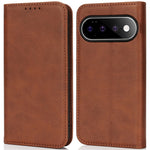 For Google Pixel 11 Pro XL Case PU Leather Calf Textured Magnetic Closing Smart Phone Cover