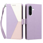 For Samsung Galaxy A36 5G / Galaxy A56 5G / Galaxy M56 5G / Galaxy A37 5G Case Color Stitching RFID Blocking Wallet Flip Leather Phone Cover with Wrist Strap