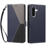 For Samsung Galaxy A36 5G / Galaxy A56 5G / Galaxy M56 5G / Galaxy A37 5G Case Color Stitching RFID Blocking Wallet Flip Leather Phone Cover with Wrist Strap