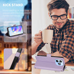 For Honor X8d 4G Case Color Stitching RFID Blocking Wallet Flip Leather Phone Cover with Wrist Strap