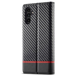 LC.IMEEKE til Samsung Galaxy A54 5G Carbon Fiber Tekstur Telefon Flip Læder Pung Etui Stødsikkert Mobiltelefon Cover