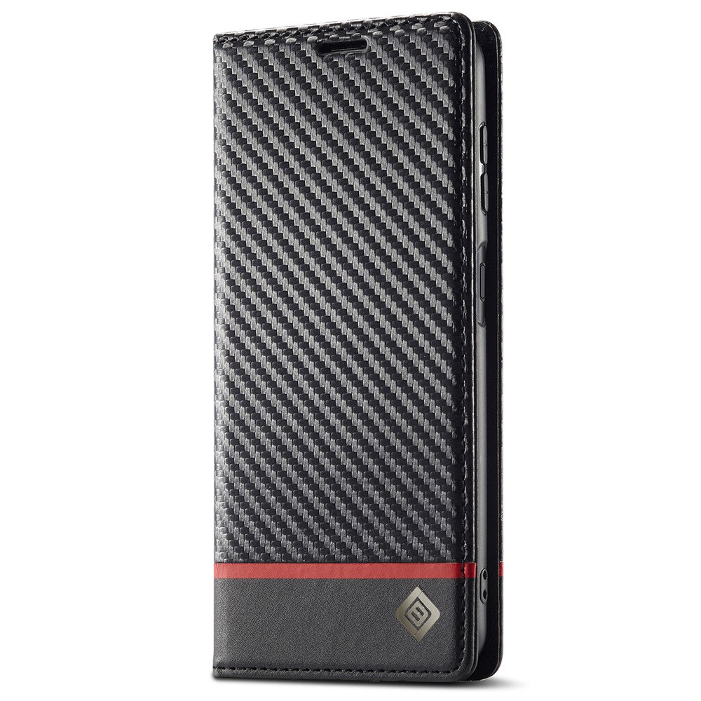 LC.IMEEKE til Samsung Galaxy A54 5G Carbon Fiber Tekstur Telefon Flip Læder Pung Etui Stødsikkert Mobiltelefon Cover