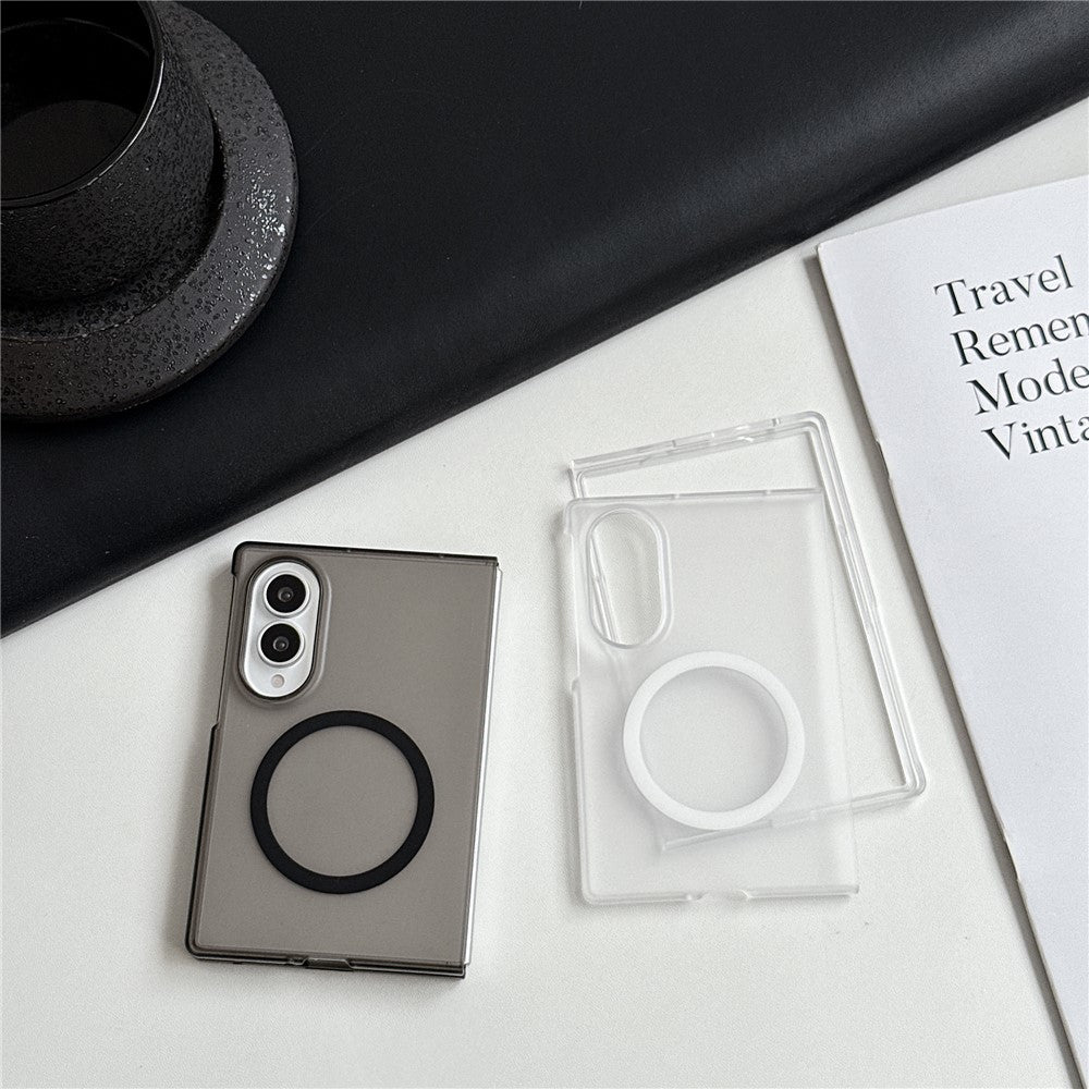 For Samsung Galaxy Z Fold8 Magnetic Case Matte Transparent TPU + PC Shockproof Cover