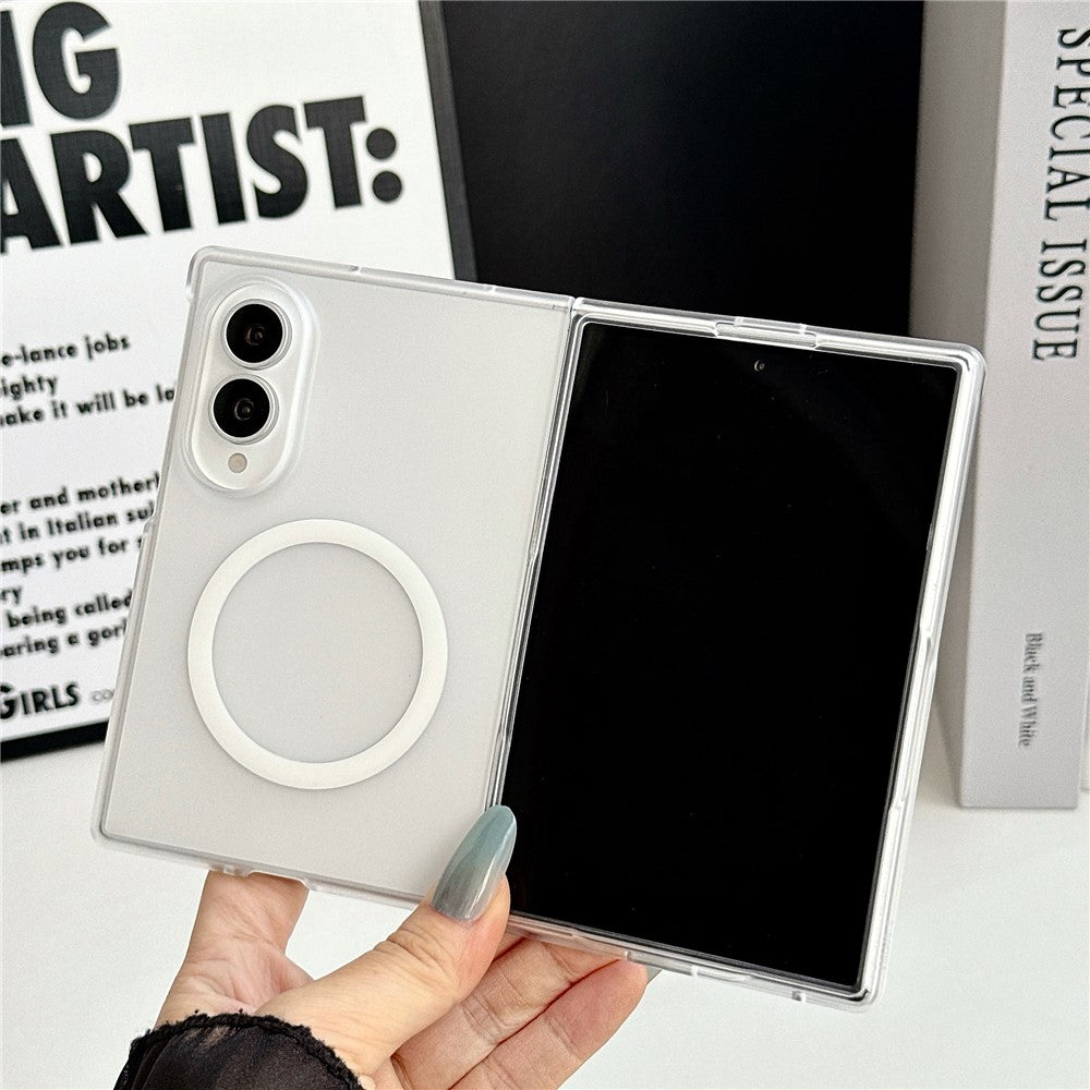 For Samsung Galaxy Z Fold8 Magnetic Case Matte Transparent TPU + PC Shockproof Cover