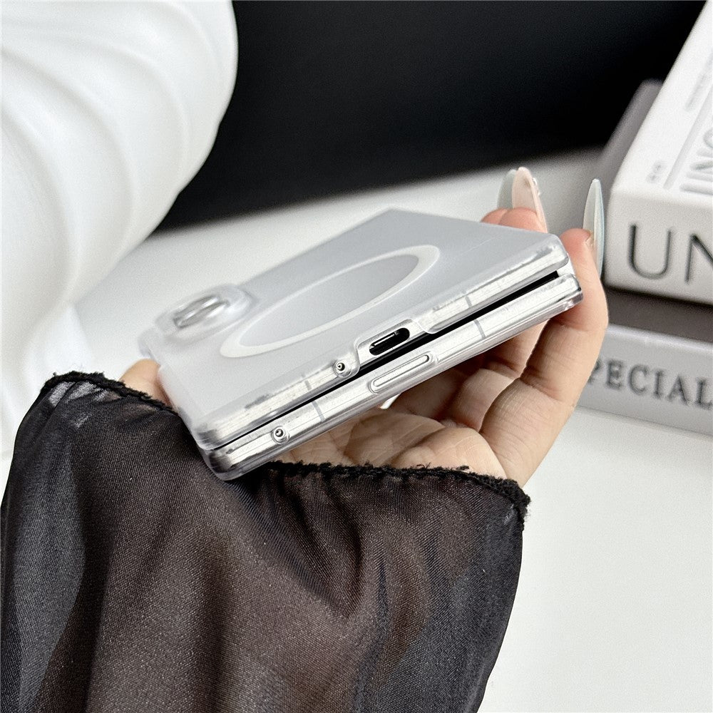 For Samsung Galaxy Z Fold8 Magnetic Case Matte Transparent TPU + PC Shockproof Cover