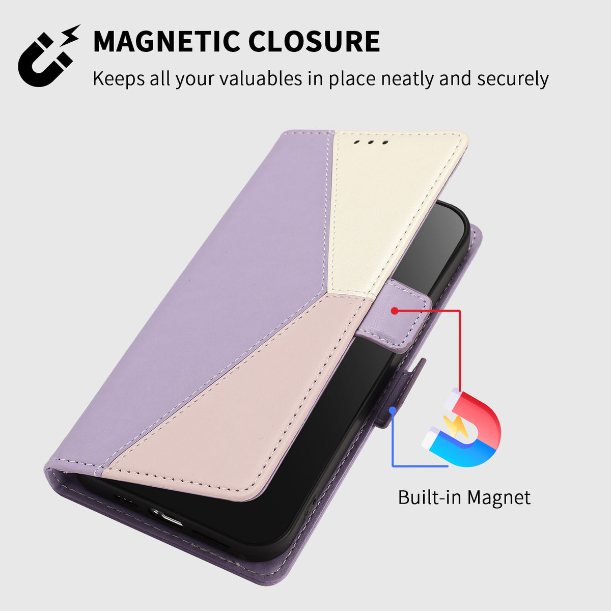 For Honor X80 Pro Max 5G Case Color Stitching RFID Blocking Wallet Flip Leather Phone Cover with Wrist Strap