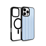 EYCASE for iPhone 16 Pro Striped Series Magnetic Case TPU + Acrylic Phone Cover