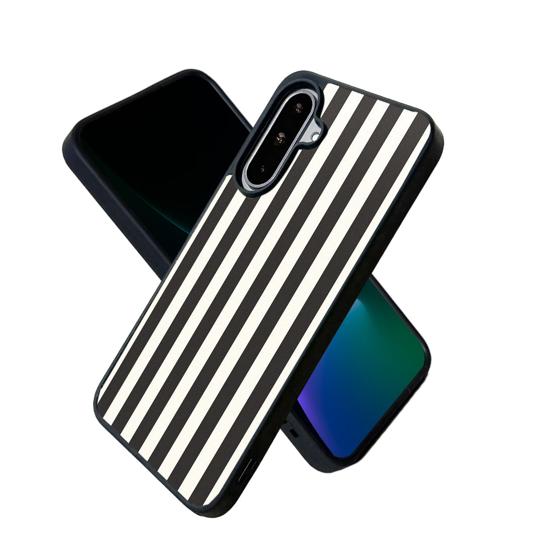 EYCASE for Samsung Galaxy A37 5G Striped Series Magnetic Case TPU + Acrylic Phone Cover