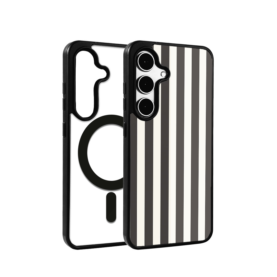 EYCASE for Samsung Galaxy S26+ Striped Series Magnetic Case TPU + Acrylic Phone Cover