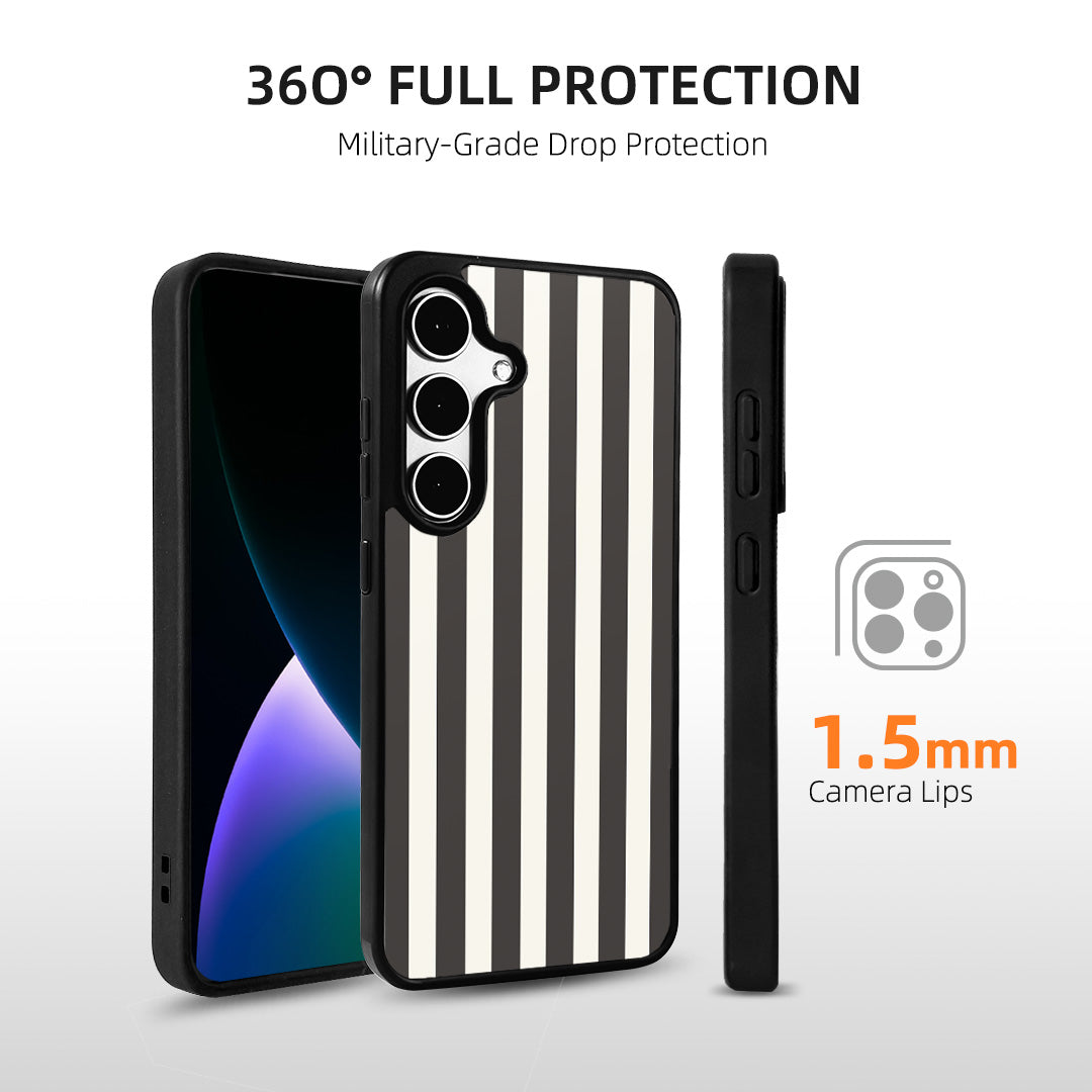 EYCASE for Samsung Galaxy S26+ Striped Series Magnetic Case TPU + Acrylic Phone Cover