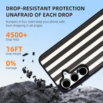 EYCASE for Samsung Galaxy S26+ Striped Series Magnetic Case TPU + Acrylic Phone Cover