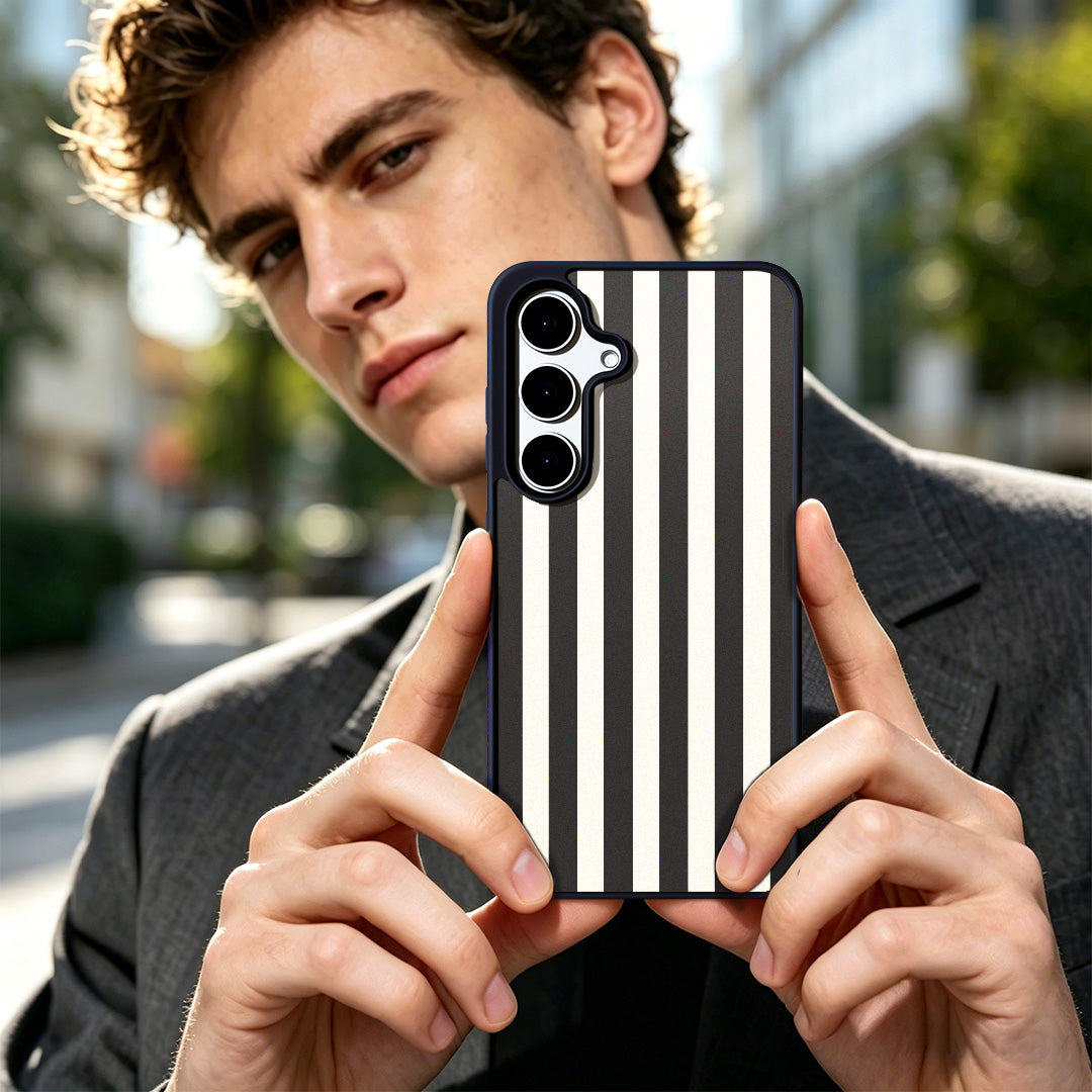 EYCASE for Samsung Galaxy S26+ Striped Series Magnetic Case TPU + Acrylic Phone Cover