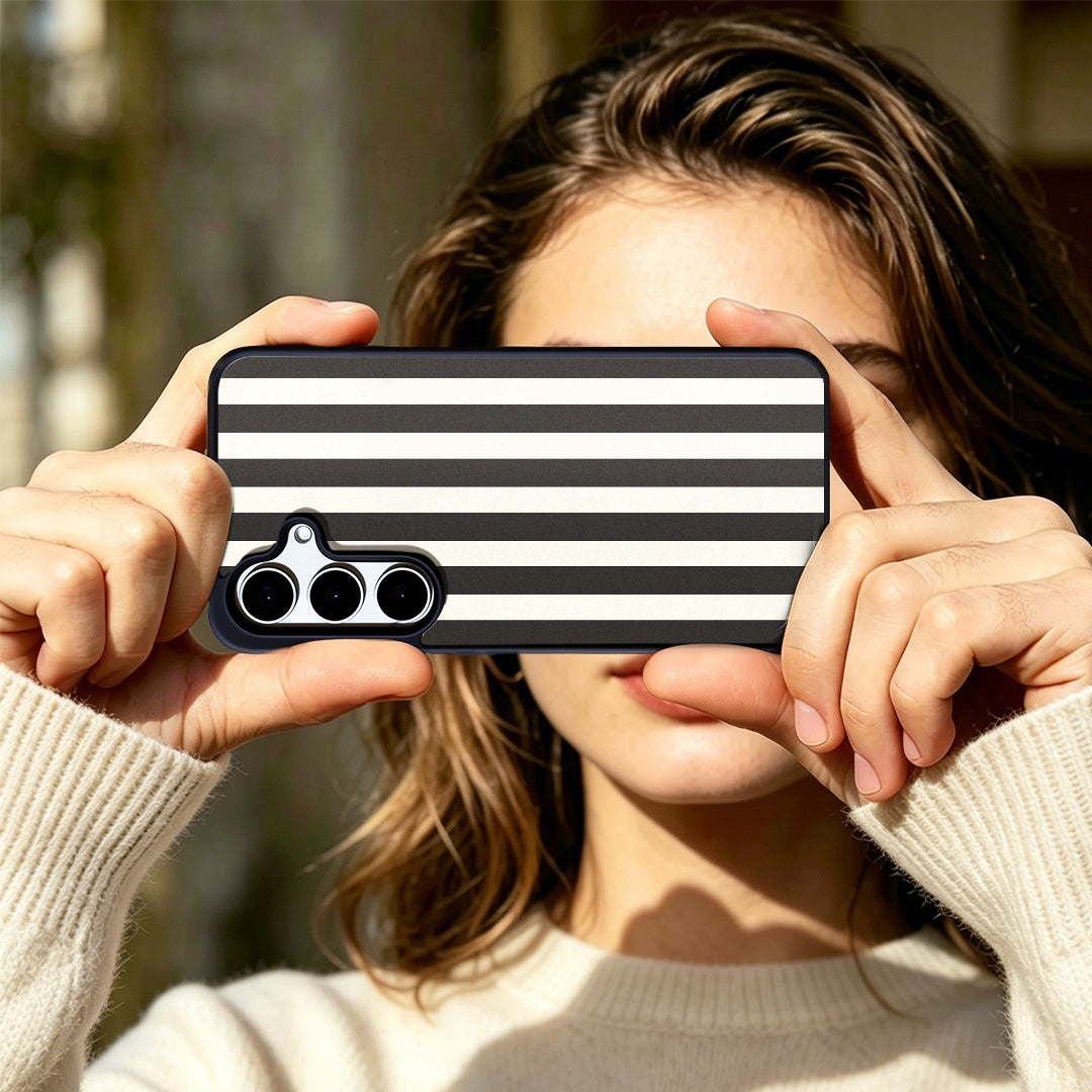 EYCASE for Samsung Galaxy S26+ Striped Series Magnetic Case TPU + Acrylic Phone Cover
