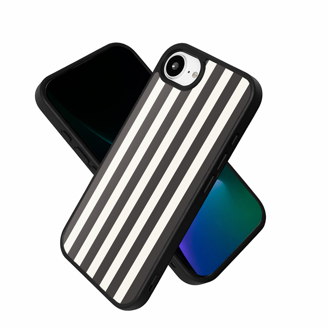 EYCASE for iPhone 16e / iPhone 17e Striped Series Magnetic Case TPU + Acrylic Phone Cover