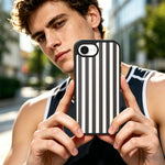 EYCASE for iPhone 16e / iPhone 17e Striped Series Magnetic Case TPU + Acrylic Phone Cover