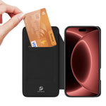 DUX DUCIS Skin Pro iPhone 18 Pro Max Läderfodral med Ställ - Svart