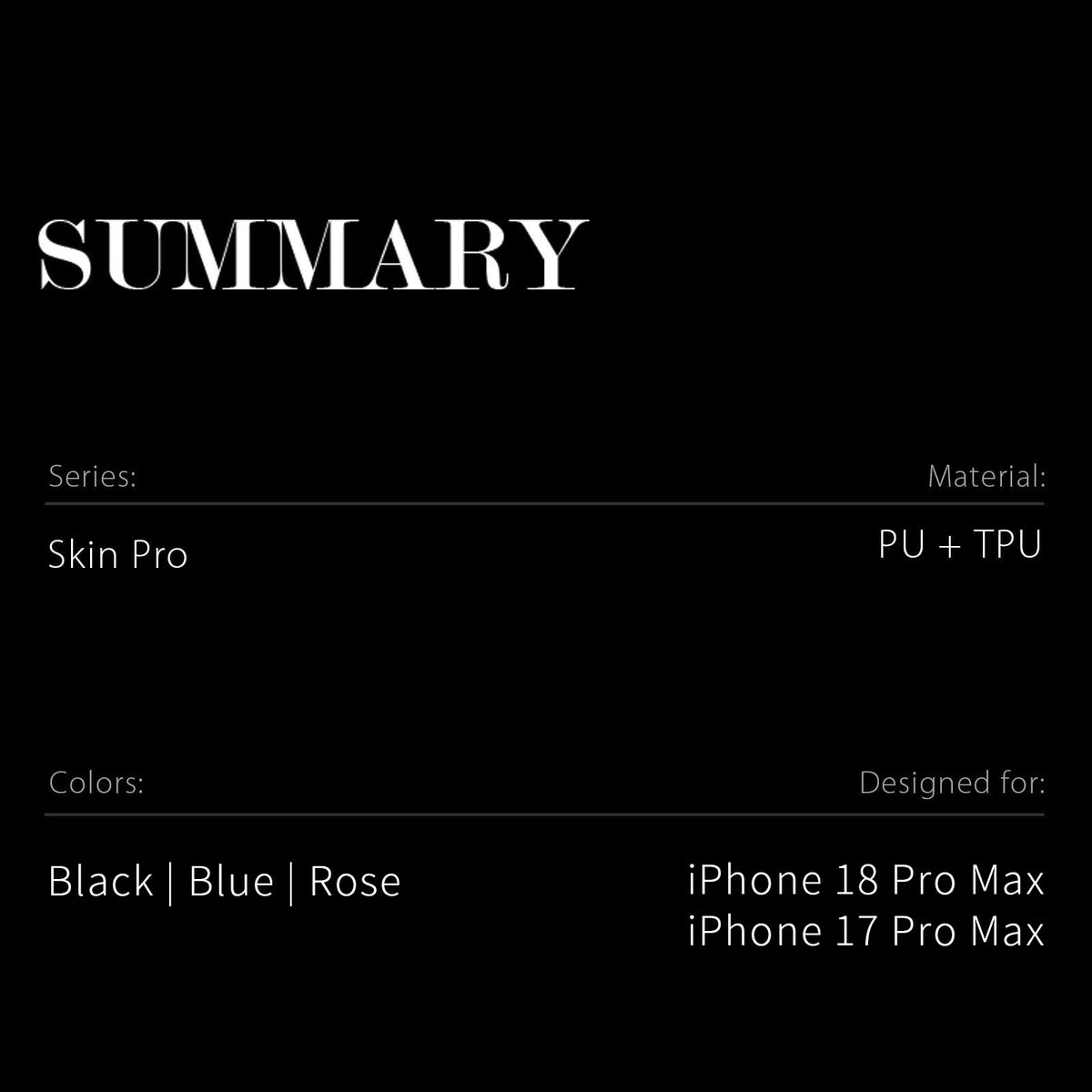 DUX DUCIS Skin Pro iPhone 18 Pro Max Läderfodral med Ställ - Rosa