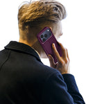 DUX DUCIS Skin Pro iPhone 18 Pro Max Läderfodral med Ställ - Mörkkörsbär