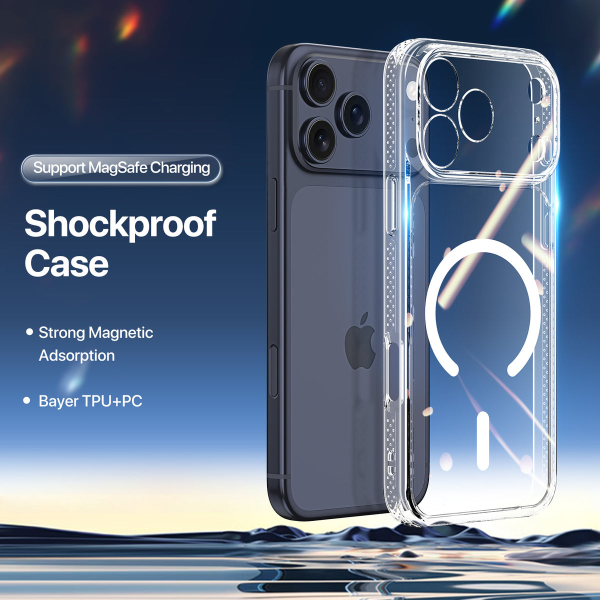 DUX DUCIS for iPhone 17 Pro / iPhone 18 Pro Clin Series Case PC + TPU Clear Magnetic Phone Cover Compatible with MagSafe