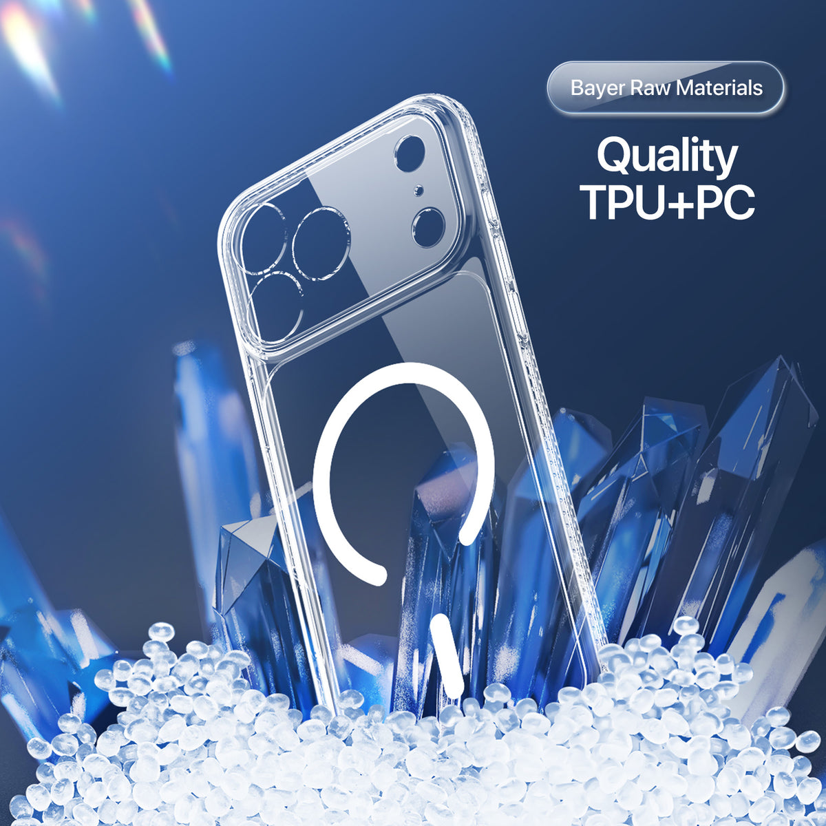 DUX DUCIS for iPhone 17 Pro / iPhone 18 Pro Clin Series Case PC + TPU Clear Magnetic Phone Cover Compatible with MagSafe