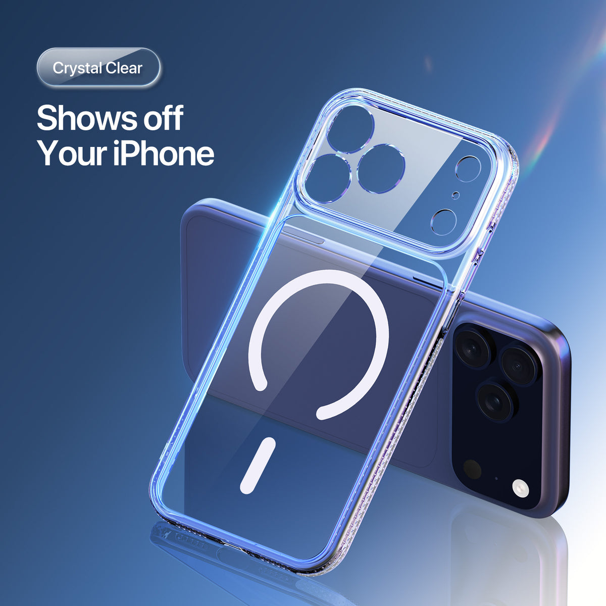 DUX DUCIS för iPhone 17 Pro Max / iPhone 18 Pro Max Clin Series-skal PC + TPU genomskinligt magnetiskt mobilskal kompatibelt med MagSafe