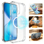 IMAK for Oppo Reno16 FS 5G / Oppo Reno16 F 5G Magnetic Case Airbag Shockproof Protection TPU Phone Cover