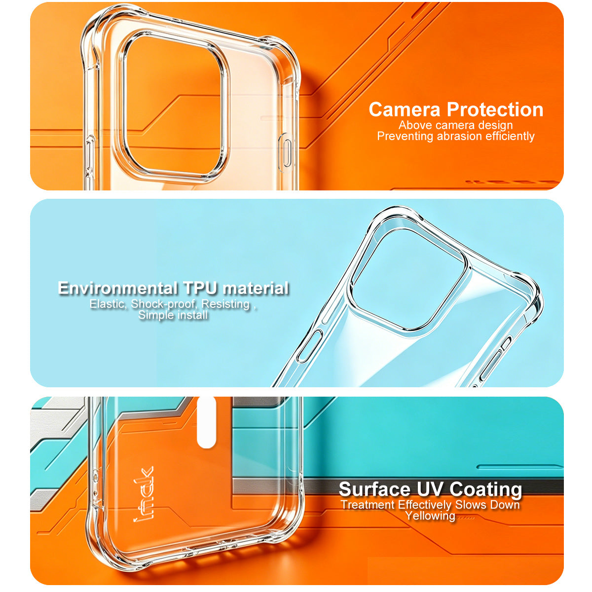 IMAK for Oppo Reno16 Pro 5G (Global) / Oppo Reno16 5G (Global) Magnetic Case Airbag Shockproof Protection TPU Phone Cover