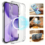 IMAK for Oppo Reno16 Pro 5G (Global) / Oppo Reno16 5G (Global) Magnetic Case Airbag Shockproof Protection TPU Phone Cover